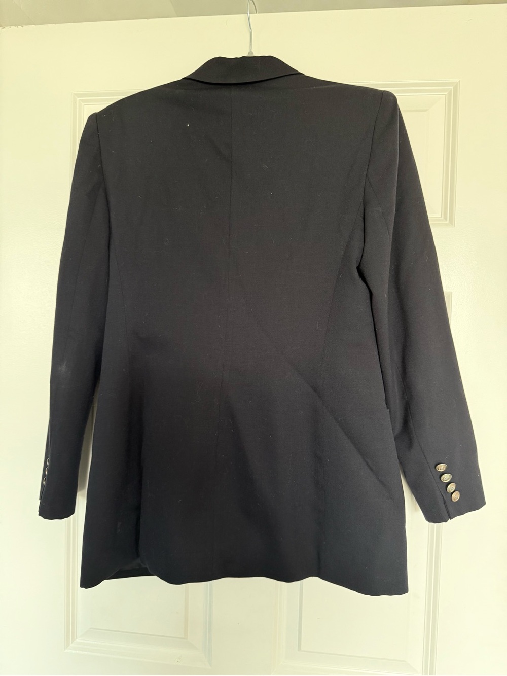 Vintage Ralph Lauren Wool Navy Embroidered Crest Blazer - Picture 9 of 9